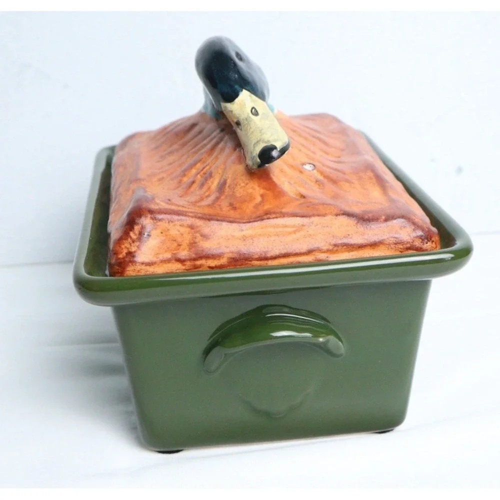 VTG French Pillivuyt Duck Terrine Tureen Covered Casserole Dish RARE